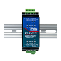 4G Iot Gateway Industrial ZLAN8308M Puerto serie Módem Gsm Serie a módulo Ethernet a Rs485