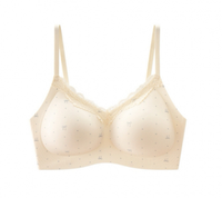 Soutien-gorge en gros, nouvelles marques, imprimé floral rose, soutien-gorge en nylon à bretelles pour femmes, taille D, grande taille