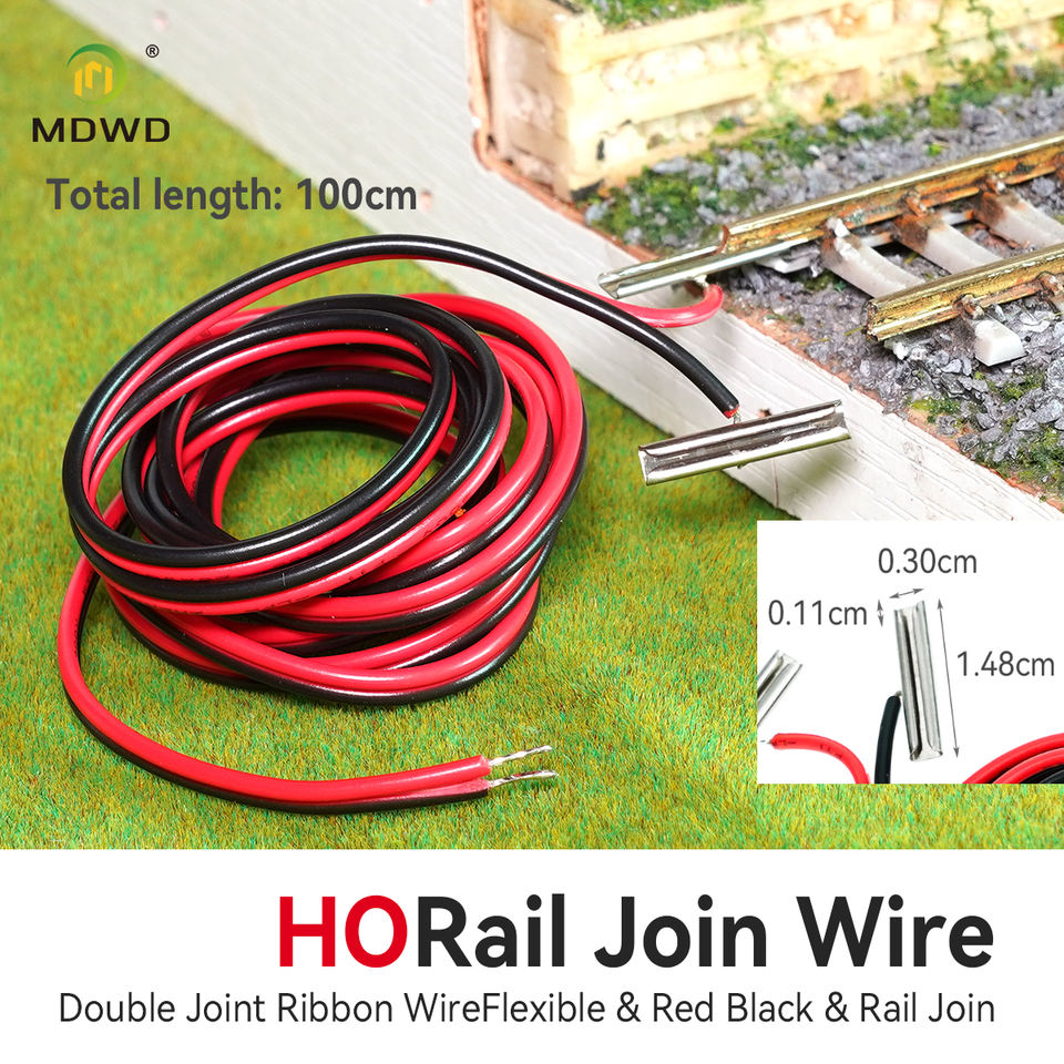 Model Train Track Connector Wire HO Scale Rail Join Cable for DIY Model ...