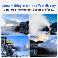 Machine à neige OEM personnalisée, canon à neige à haute atomisation pour projets skist internationaux, construction de stations de ski, achat de parcs de neige