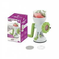 Super Chopper Groentensnijder Plastic Handmatig Keukenhulpje met Roestvrijstalen Lemmet Gemakkelijk te Reinigen voor Fruit