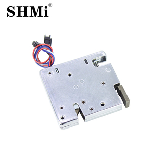 Serrure électromagnétique de sécurité intelligente sans clé XG7580 12V DC pour distributeur automatique avec poignée de déverrouillage d'urgence frontale 24W 10KG de force de poussée - Product Image 3