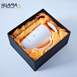 Huamao Printing Luxury Rigid Paper <b>Box</b> with Satin Insert for Fragile Ceramic Mug&Spoon Gift Packaging Custom Logo Packaging <b>Box</b> - Product Image 4