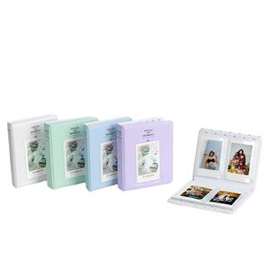 ミニ 3インチ レザー PVC カバー フォトアルバム 64ポケット ロゴ印刷 カスタマイズ可能 結婚式 Instax写真 & カードチケット用 - Product Image 1