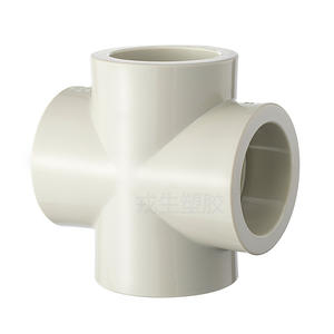 Conector en T de igual diámetro Jiesheng PPH de 50 mm, grado de fusión en caliente, resistente a altas temperaturas para tuberías de suministro de agua - Product Image 1