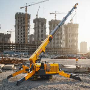 Заводская распродажа L-396: Гусеничный телескопический дизельный/электрический мини-кран-паук с высотой подъема 10м, 15м, 16м, 19м, грузоподъемностью 3т, 5т, 8т, 10т - Product Image 1