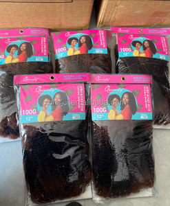 Estensioni Dreadlock Sintetiche YAKI Grezze All'ingrosso, <span class=keywords><strong>Capelli</strong></span> Afro Kinky Twist da 12 Pollici con Cuticole Allineate per Treccine all'Uncinetto - Product Image 1