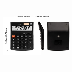 Giá rẻ chuyên nghiệp khoa học máy tính 12 chữ số đa chức năng năng lượng mặt trời + Pin năng lượng văn phòng khoa học - Product Image 6