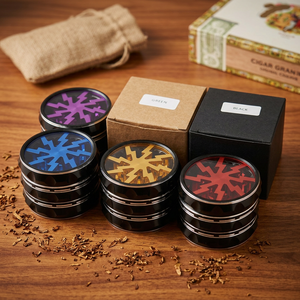 Aluminum Alloy Metal <b>Herb</b> <b>Grinder</b> Lightning Bolt Design Manual <b>Grinder</b> Smoking Accessory 63mm 4-Layer - Product Image 3