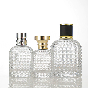 50ml & 100ml Square <b>Perfume</b> Spray Bottles with Crown Cap Packaging <b>Dispenser</b> for Cosmetics and Aromatherapy - Product Image 1