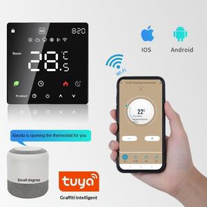 WLAN-Intelligenter Fußbodenheizungsthermostat Mobiltelefon TUYA APP-Steuerung IP20 Google Assistant Alexa Wandmontiert 2 Jahre Garantie - Product Image 2