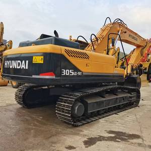 รถขุดตีนตะขาบฮุนได รุ่น Robex 305LC-9T มือสอง ปี 2020 น้ำหนัก 30 ตัน ความจุบุ้งกี๋ 2.0 เมตร สีเหลือง อุปกรณ์ก่อสร้างระบบไฮดรอลิก - Product Image 1