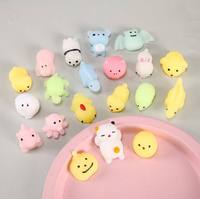 Squishy dieren knijp speelgoed stressverlichting mini langzaam rijzende Mochi dieren knijp speelgoed siliconen anti-stress squishy fidget speelgoed