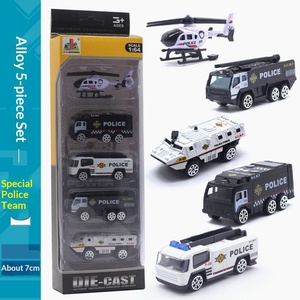 Ensemble <span class=keywords><strong>de</strong></span> jouets pour enfants en alliage métallique, 5 pièces, modèles <span class=keywords><strong>de</strong></span> véhicules <span class=keywords><strong>de</strong></span> construction, <span class=keywords><strong>camion</strong></span> <span class=keywords><strong>de</strong></span> pompiers et excavatrice, échelle 1/64 - Product Image 6