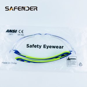 Lunettes de sécurité unisexes pour adultes, demi-montures en polycarbonate anti-rayures, conformes aux normes ANSI Z87.1 + CE EN166, vente en gros en Chine, personnalisables - Product Image 6
