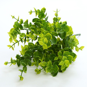 Planta Artificial <span class=keywords><strong>de</strong></span> Eucalipto, Hierba Plástica para Decoración <span class=keywords><strong>de</strong></span> Exteriores, Separación <span class=keywords><strong>de</strong></span> Ambientes, Arreglos Florales, Hojas Verdes <span class=keywords><strong>de</strong></span> Helecho - Product Image 4