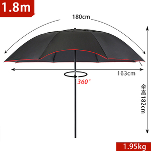 DD4398 1.8m 2m léger contrôle manuel pêche en plein air parapluie parasol et Golf parapluie couverture pour Camping BBQ pêche - Product Image 2