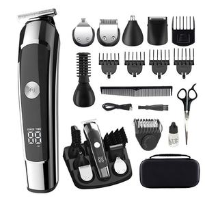 Mry Oplaadbare <span class=keywords><strong>6</strong></span>-In-1 Tondeuse Set Scheerapparaat Draadloze Kapper Trimmer Rvs Kapper Haire Tondeuse - Product Image 1