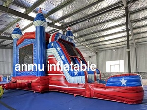 Château gonflable et toboggan aquatique en PVC de haute qualité pour adultes, structure gonflable commerciale pour fêtes - Product Image 4
