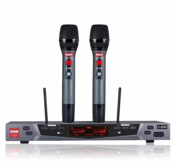 BBS U-6500 UHF Wireless Microphone System PLL Dual-Conversion Superheterodyne Receiver for KTV Stage