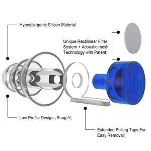 Tappi per le orecchie In-ear tappi per le orecchie musicali per DJ antirumore per concerti di musicisti musicali tappi per le orecchie