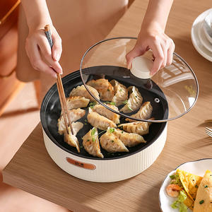 Yuedisi หม้อหุงข้าวไฟฟ้าแบบไม่ติดกระทะกระทะกระทะไฟฟ้าแบบพกพาพร้อมแปรงคลิปบาร์บีคิวออกแบบโลโก้ได้ตามต้องการ - Product Image 2