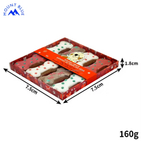 Biscuits pour chiens enrobés de chocolat salé et sucré, emballés en boîte et en carton, sans gluten, pour animaux de compagnie