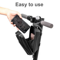 Sac de rangement portable en EVA pour vélo léger et durable avec fermeture à glissière support de montage antichoc étanche pour Kit de réparation d'outils
