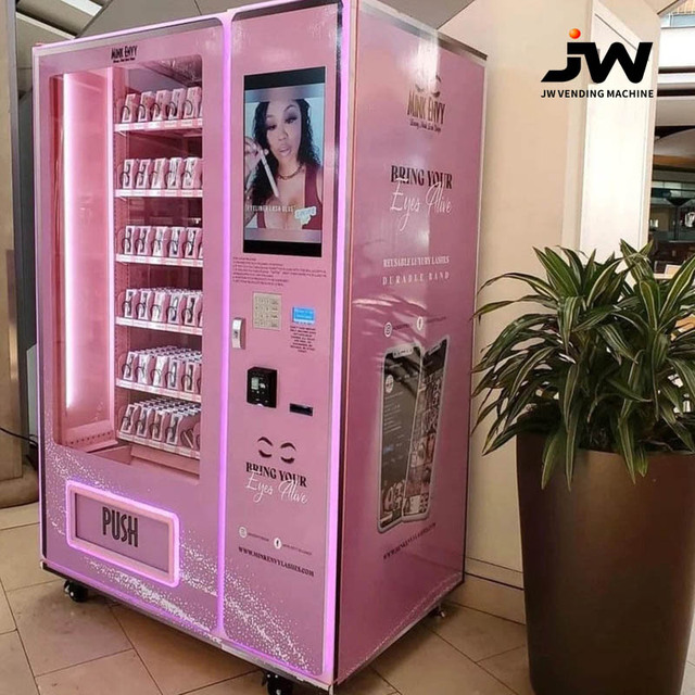 22" Touch Screen Eyelashes and Wig Vending Machine With Color LED Light