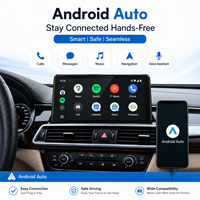 CarPlay sans fil Android Auto pour lecteur DVD de voiture Maserati Quattroporte/Ghibli 2014-2016, Mirror-link d'usine
