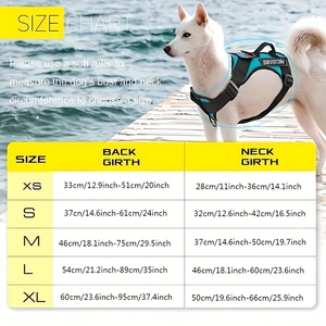 Arnés de chaleco reflectante y ajustable de tela Oxford suave para perros, con 5 parches, fácil de controlar, en stock en el extranjero, para perros pequeños a grandes. - Product Image 2