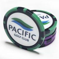 Marqueurs de balles de golf jetons bon marché d'usine professionnelle avec logo personnalisé