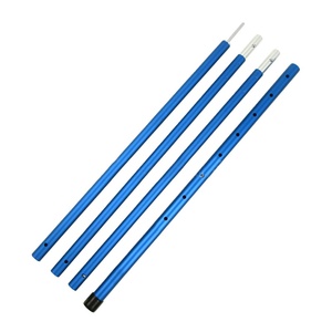 Customized Anodized Folding Extension Aluminum 6061 <b>Tarp</b> Tent Awning Support Rod Tube Pipe Pole Telescopic Tent Pole - Product Image 1
