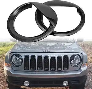 Front licht Scheinwerfer verkleidung ABS Kompatibel mit Jeep Patriot 2011-2017 Modell