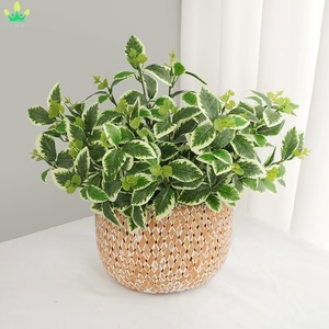 Künstliche grüne Eukalyptus-Zweige, hohe Stiele, Vasenfüller, Buschblätter, Seiden-Grünpflanzen, Blumendekoration für Zuhause, Hochzeit, Tischdeko - Product Image 5