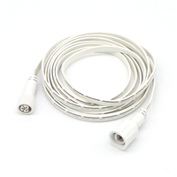 GJQ 10FT 20AWG Weißes DC 5,5mm X 2,5mm Buchse auf 5,5mm X 2,5mm Stecker Stromverlängerungskabel für Stromquellen-Zubehör