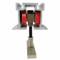 Accessoires de quincaillerie pour cloisons mobiles sur mesure : Roulettes de guidage et raccords de jonction pour configurations d'empilage flexibles