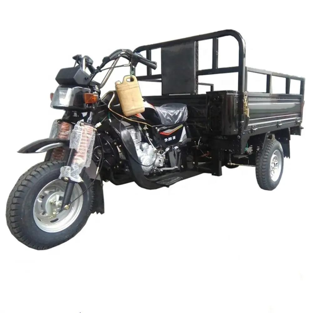 Promocional movido a gás triciclo motorizado de carga/van três rodas triciclo de carga