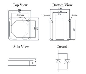 Seul Viousys-sistema de inspección de espectro de la piel, dispositivo SVC <span class=keywords><strong>UVB</strong></span> <span class=keywords><strong>311nm</strong></span> 320nm 315nm SMD 3535, 310nm UV LED - Product Image 3
