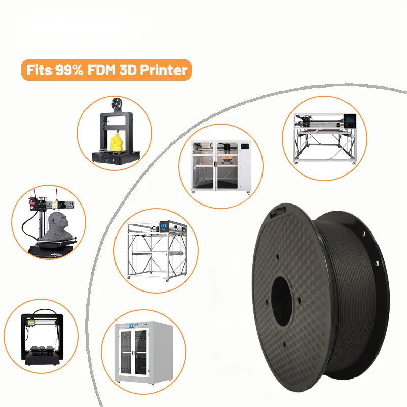 YASIN migliori stampanti commerciali 0.03mm ad alta precisione 3d Pla Petg Tpu Abs filamento in fibra di carbonio 1.75mm 2.85mm per stampanti Fdm 3d