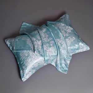 Set Sarung Bantal Sateen Jacquard Mewah Eropa, 2 Buah, Sarung Bantal Standar Lembut dengan Jumlah Benang Tinggi 48x74cm - Product Image 3