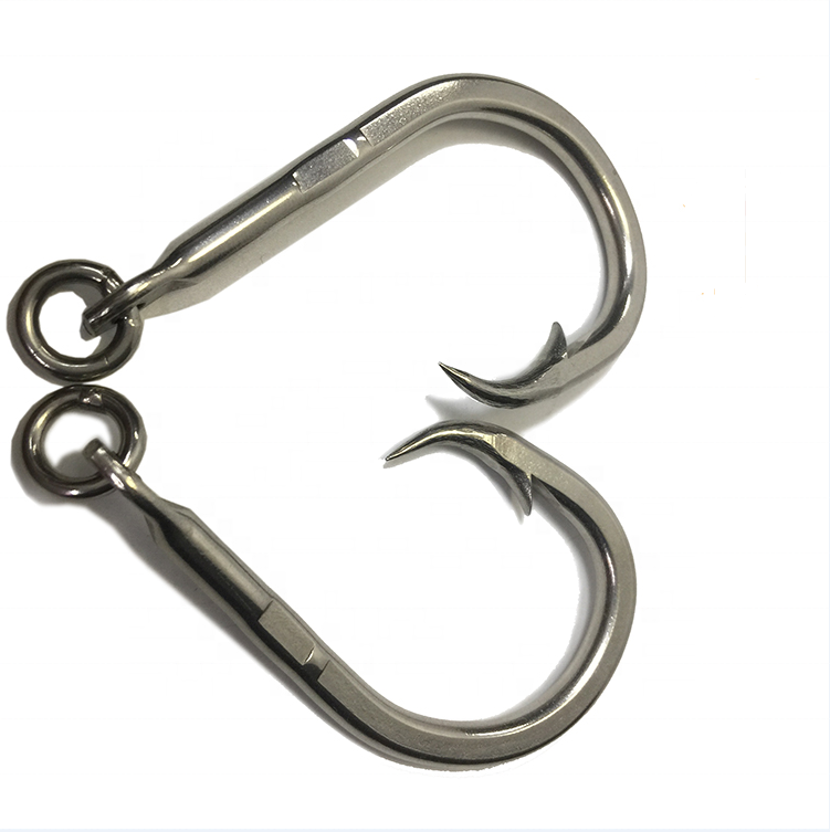 20 Hameçons Doubles Avec Fil De Liaison Et Ligne Lumineuse - Acier Carbone, Anneau Tressé - Pour Pêche En Mer