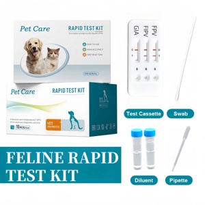 Ein Haustier pflege Feline fpv fcov fcv fhv ag (<span class=keywords><strong>Herpes</strong></span>-Virus-Antigen) Combo Rapid Cat Test Kit - Product Image 4