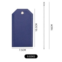 BEARKY luxe Logo personnalisé en cuir PU document de voyage porte-stylo élégant pas cher valise étiquette doux voyage compagnon lettre
