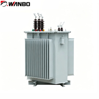 Transformateur de puissance immergé dans l'huile Wanbo-98 200-800 kVA, topologie boost, noyau en ferrite, 10/11/15/20 kV, 400/415 V, triphasé, 50/60 Hz, Dyn11