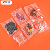 Sac sous vide transparent en nylon de qualité alimentaire sur mesure, thermoscellé PA/PE, pour la conservation de la viande congelée (saumon, porc, steak, fruits de mer)
