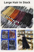 Extensions de cheveux Muqisi, cheveux vierges brésiliens, vague profonde, tissage à la main, double trame, extrémités doublement tirées, toutes les couleurs, emballage en PVC