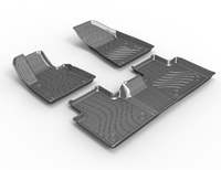 Tapis de sol complets en TPE antidérapants de haute qualité, imperméables, en fibre de carbone, double couche, 4 pièces, pour Civic MG HS 2025