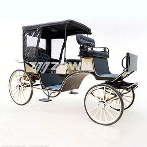 High Quality ZOWN Electric Royal Horse Carriage <b>Battery</b> <b>Operated</b> 4 Wheel Sightseeing Wagon 2-Year Warranty for Outdoor Wedding - Product Image 3