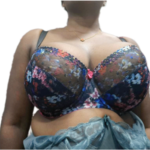 Reggiseni da Donna LR STYLE dalla Taglia <span class=keywords><strong>D</strong></span> alla K, con Ferretto, Motivo Floreale Intrecciato, Push-up, Spalline Sottili Regolabili, Traspirante, Soutien Gorge Ridotto - Product Image 1